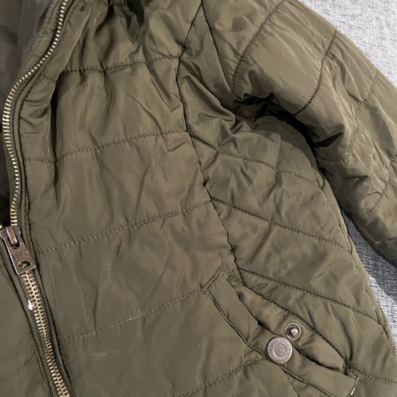Army Green Light Puffer Jacket - Picture 6 of 7